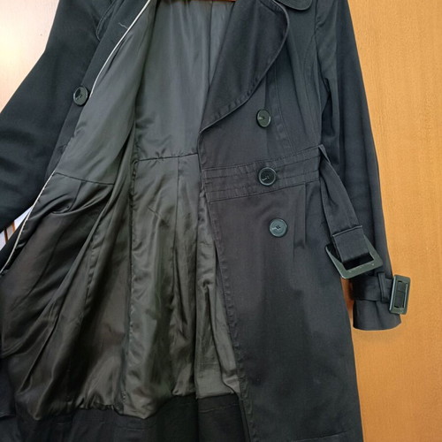 Zara women's trench coat used, brown, size M