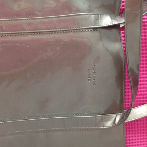 Shopping bag Marie claire shoulder used, gold with marks