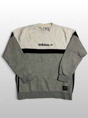 Adidas Originals ZX crewneck sweatshirt, grey white, size M