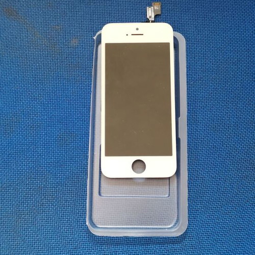 Compatible screen for iPhone 5s/se without home button, like new, white