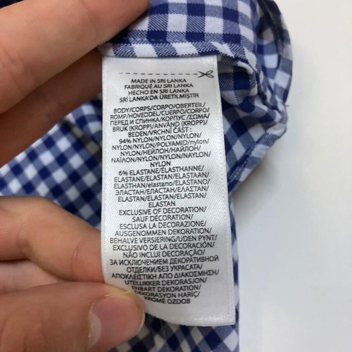 Ralph Lauren shirt XXL classic fit dark blue white checked with dark blue pony