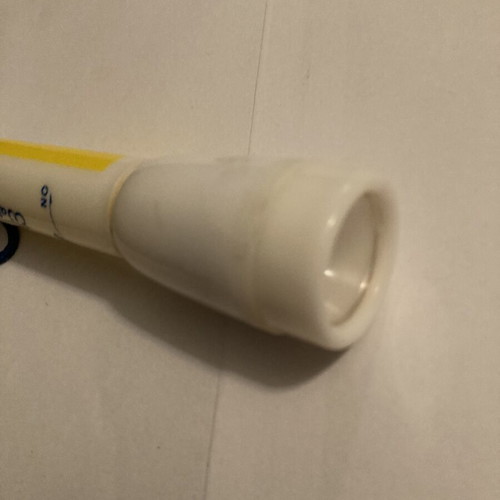 Vintage Nesquik Waterproof Torch flashlight used, non-working collectible