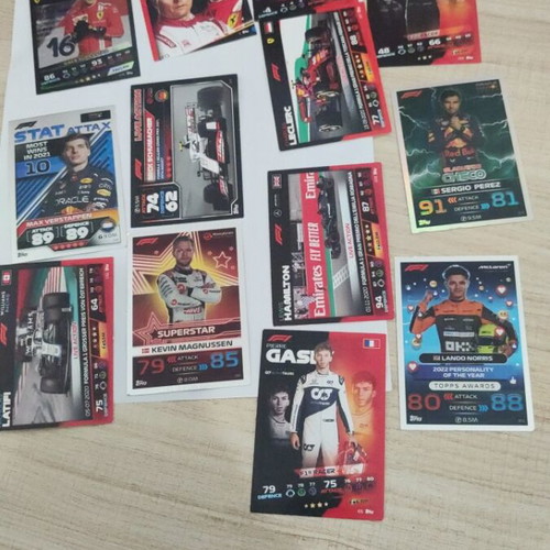 F1 Turbo Attax 2021 collectible cards like new