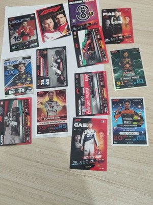 F1 Turbo Attax 2021 collectible cards like new