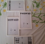 White wall frames set, new