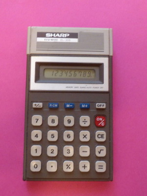 Vintage Sharp EL-305 calculator used, functional