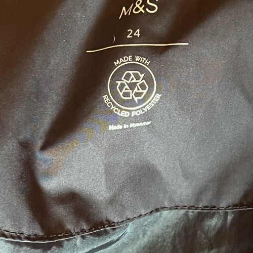 Lightly padded jacket size 52 black like new