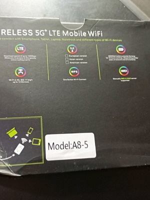 Pocket WiFi Router καινούργιο με WiFi 6 και 4G, μοντέλο A8-5