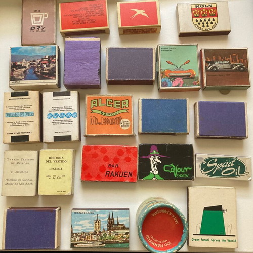Matchboxes used 23 pieces without matches from various countries