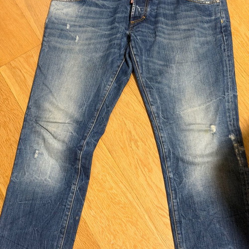 Dsquared and Diesel men's jeans used, size L, blue, set of two