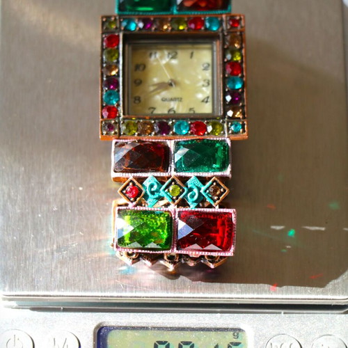Antique diamond watch new with zircon crystals RQ100