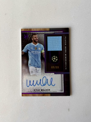 Topps Museum Kyle Walker Patch Auto /99 football card