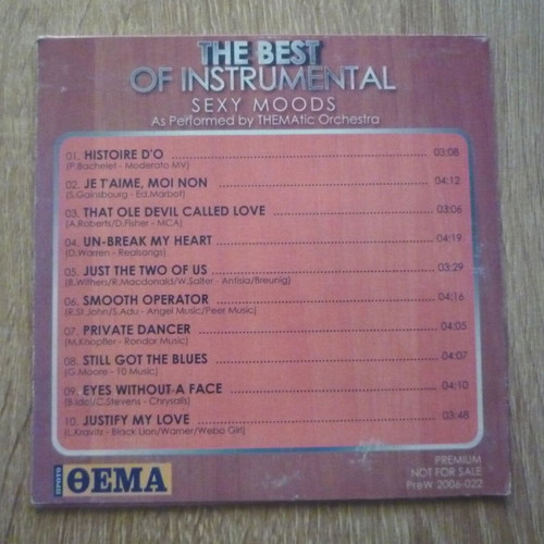The Best of Instrumental Sexy Moods CD used, blues