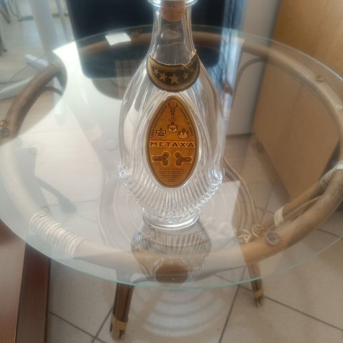 Metaxa collectible bottle 1968 used, Piraeus edition