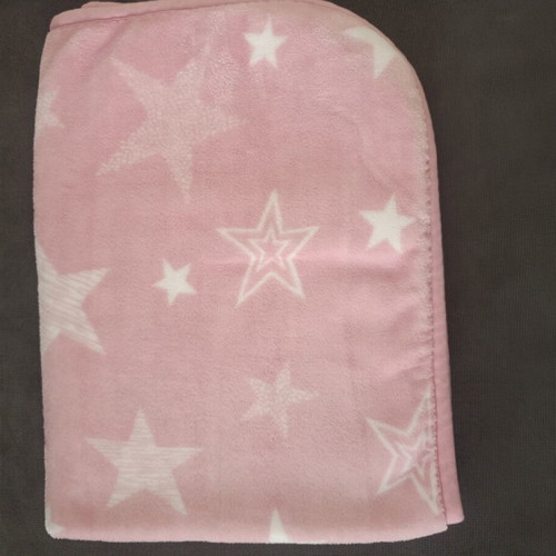 Nef Nef baby cuddle blanket, pink with stars