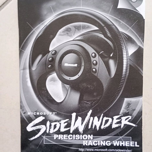 Microsoft Sidewinder Precision Racing Wheel manual and CD used