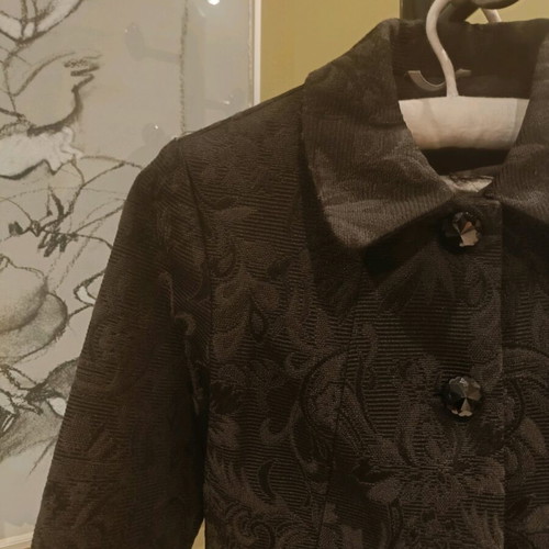 Miss Selfridge jacket like new, brocade fabric, slim fit, black, size S