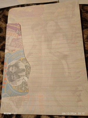 Correspondence used, 1 folder with sheet