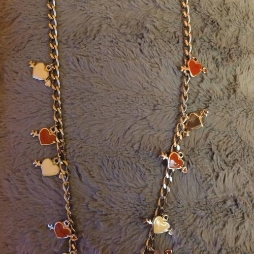 Vintage logo-pendant chain belt Blugirl new