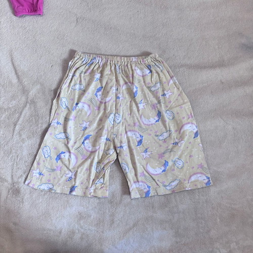 Girls pyjama pants used, colorful yellow, size about 5-6