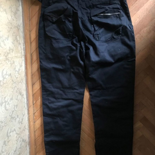 Black men's pants with pockets used, size M, rock metal style