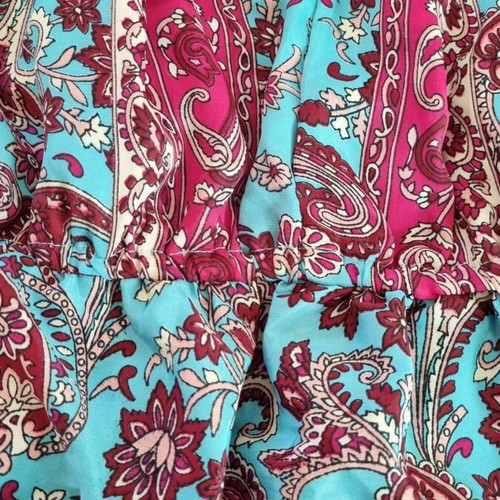 Double Six long dress with batwing sleeve new, multicolor turquoise