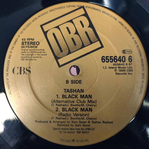 Tashan Black Man Re Mixes 12" vinyl maxi single used