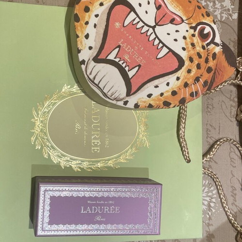 Laduree set of two boxes and paper bag used