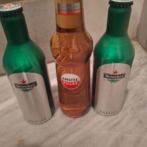 Beer and Coca Cola bottles new, collection set