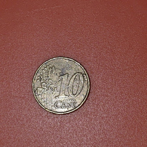 Rare Belgian 10 Cent Coin 1999 used with minting error
