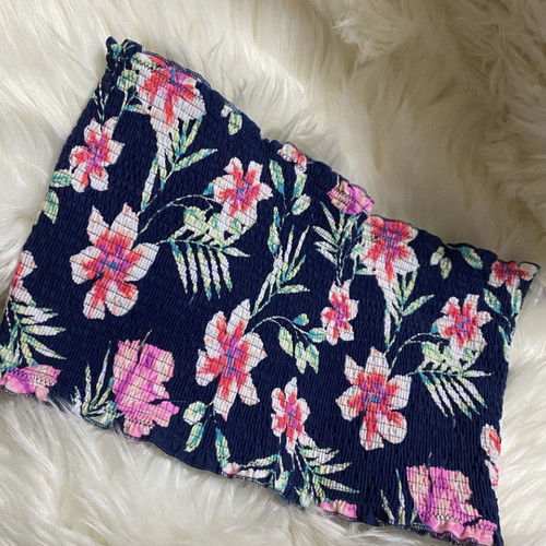 Victoria's Secret Pink strapless top new blue