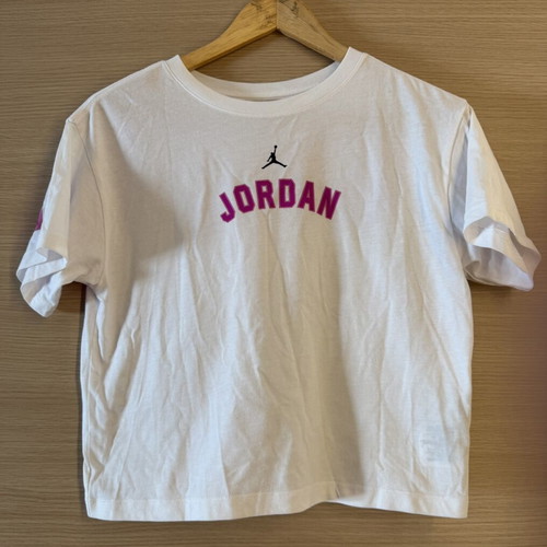 Jordan by Nike crop T-shirt white size L 12-13 years like new