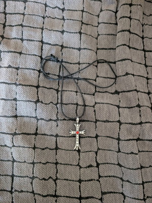 Two-Sided Stainless Steel Cross New Gothic Pendant