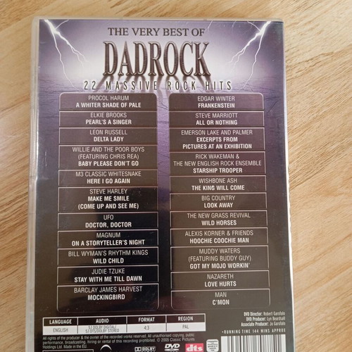 Music DVD The Very Best of Dadrock like new, rock