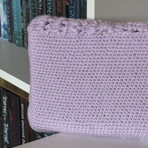 Knitted book cover handmade