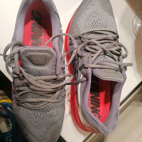 Nike Air Max sneakers like new, size 46, gray and orange