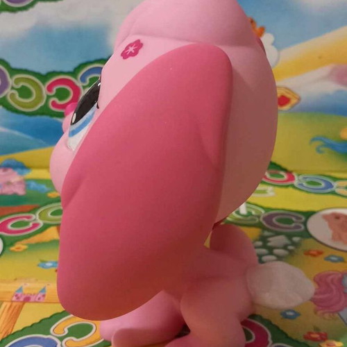 LPS Deco Rabbit Jumbo like new, authentic pink Hasbro figure