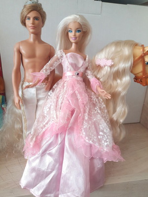 Κούκλες Barbie και Ken με διαδραστικό άλογο Tawny της Mattel μεταχειρισμένες