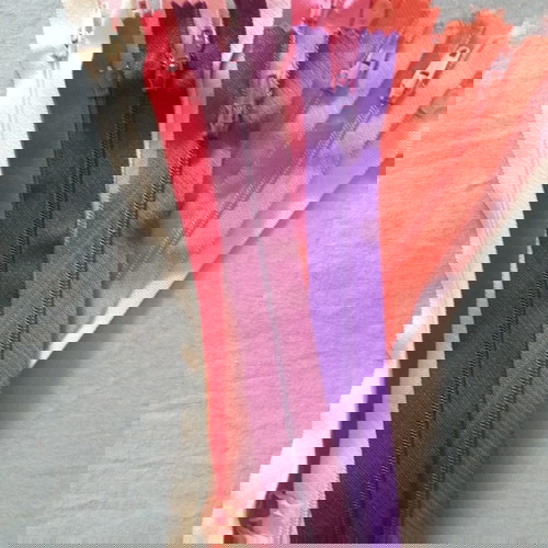 Plastic zippers 18 cm, pack of 50, new