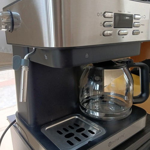 Dosette D2502 3-in-1 coffee maker like new, espresso and filter