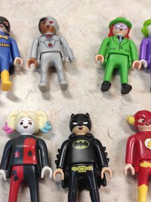 Playmobil DC φιγούρες υπερήρωες σαν καινούργιο, πακέτο 7 τεμαχίων