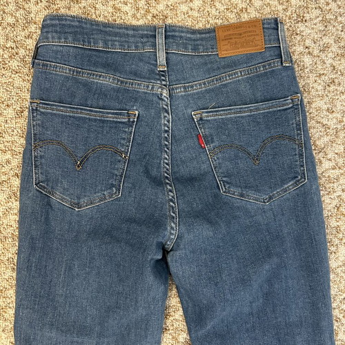 Levi's 721 High Rise Skinny Jeans used, size S 36 8, blue