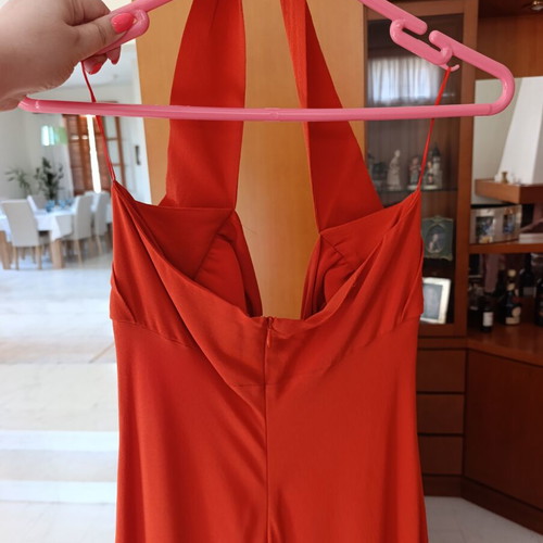 Max Mara silk dress size 42, orange