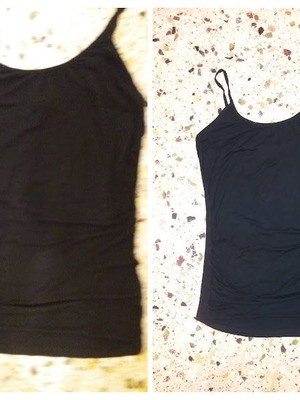 Black top size M viscose like new with adjustable straps