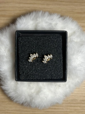 Gold-colored earrings like new