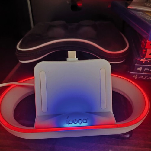 Ps portal charging stand like new with rgb colors