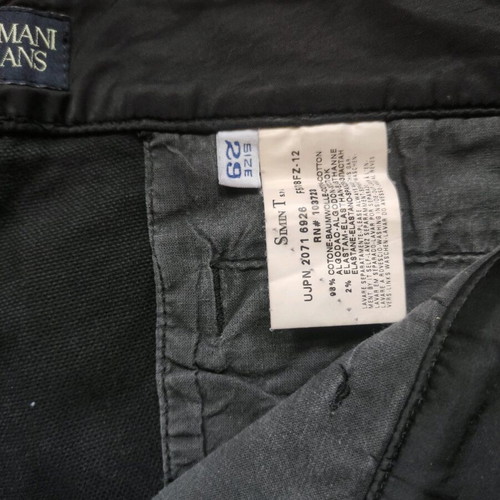 Armani men's black bermuda size 29 like new