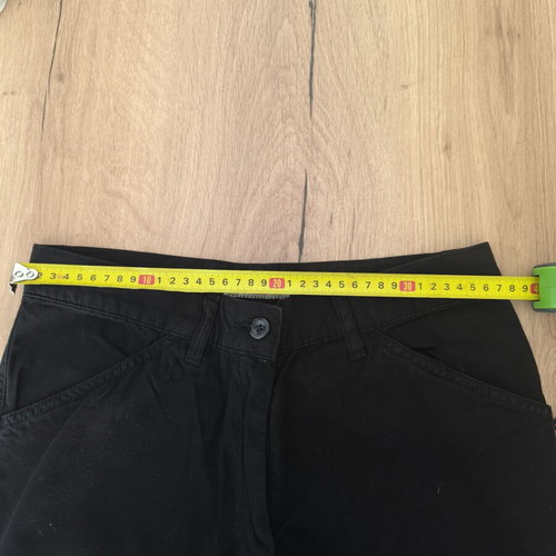 Men's fabric cargo-style pants black size L new