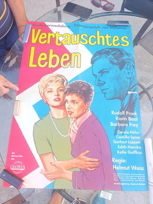 Vertauschtes Leben Movie Poster used, authentic 1961 lithograph
