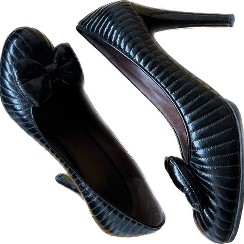 Viktor&Rolf heels used, black leather, size 37